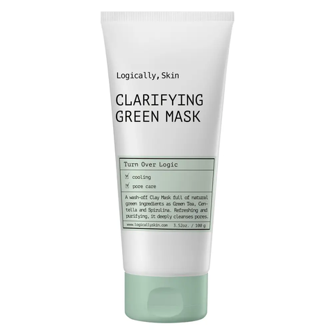 Очищувальна маска з глиною та спіруліною Logically, Skin Clarifying Green Mask 4001 фото