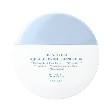 Зволожувальний сонцезахисний крем з пантенолом Dr.Althea Aqua Glowing Sunscreen 5003 фото