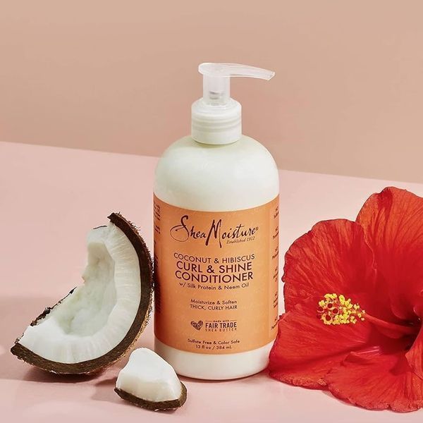 Кондиціонер для локонів та блиску Shea Moisture Coconut & Hibiscus 0066 фото