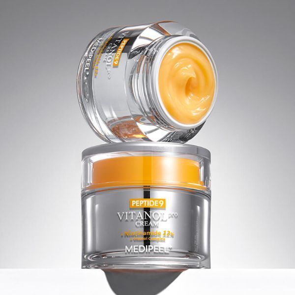 Крем освітлювальний з пептидами з вітамінним комплексом MEDIPEEL Peptide 9 Vitanol Cream Pro 8005 фото
