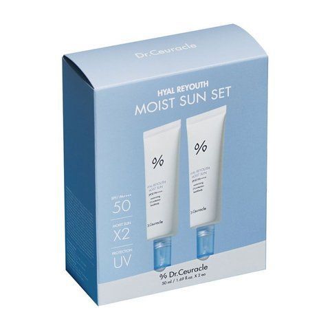 Набір зволожуючих сонцезахисних кремів SPF 50+/PA++++ 2 в 1 Dr.Ceuracle Hyal Reyouth Moist Sun Duo Set, 2 в 1 1006 фото