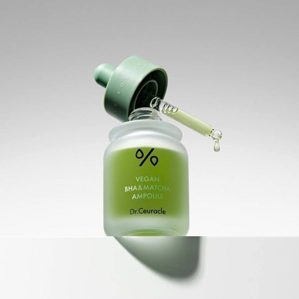 Ампульна сироватка з BHA кислотою та екстрактом Матчa Dr.Ceuracle Vegan BHA&Matcha Ampoule 1012 фото